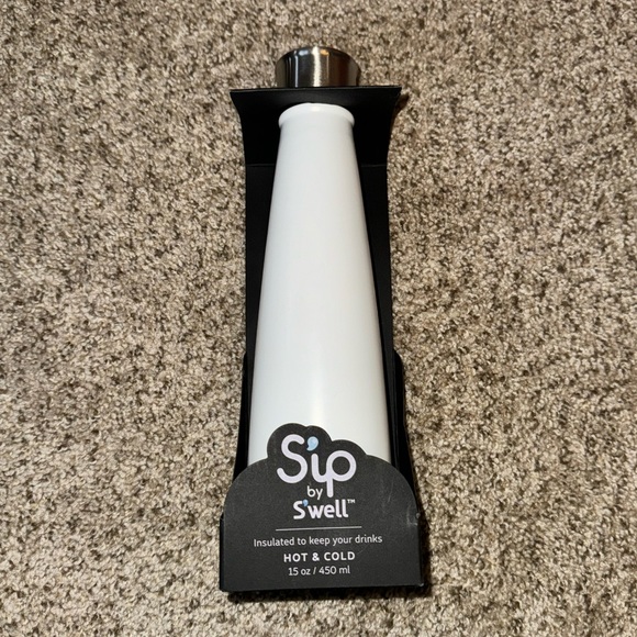 Sip by S'well 15-oz Stainless Steel Water Bottle: Marshmallow White - Picture 4 of 5